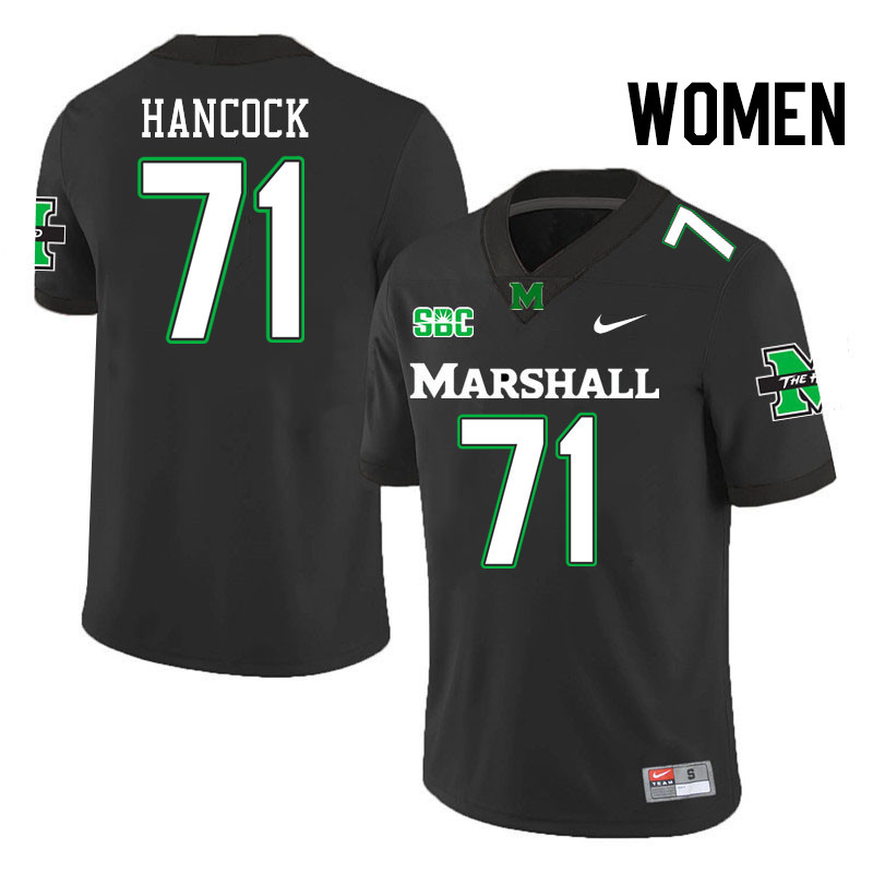 Women #71 Andrew Hancock Marshall Thundering Herd SBC Conference College Football Jerseys Stitched-B